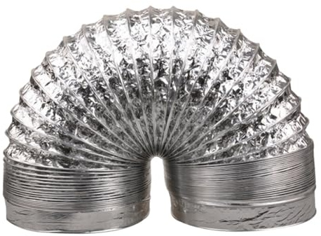 Ipetboom Tubo Flexible de Aluminio para Conductos de Aire Acondicionado y Ventilación, Resistente al Calor, Fácil de Almacenar, Diámetro 160 Mm, Adecuado para Baños y Salida de Estufa