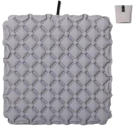 Cuscino gonfiabile – Cuscino gonfiabile – Cuscino ad aria portatile, supporto traspirante per seduta, strato di stabilità, comodo cuscino gonfiabile per stadio per guida, camion, viaggi, autista