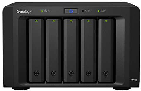 Synology DX517 50 TB 5 Bay Expansion Solution | Installed with 5 x 10 TB Seagate IronWolf Drives