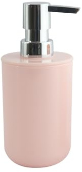 MSV Seifenspender Inagua Flüssigseifen-Spender, Fassungsvermögen 7 x 7 x 16 cm - Pastellrosa
