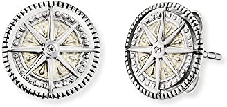 Engelsrufer Damen Ohrstecker Lebensblume aus Sterling Silber, multicolor Zirkonia Steine, Steckverschluss, nickelfrei