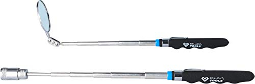 BRILLIANT TOOLS BT115905 Teleskop-Spiegel und Magnetheber-Satz, 2-tlg [Powered by KS TOOLS]