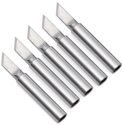 Soldering Iron Tips,900M Solder Tip Replacement for Weller, Solder Welding Replacement Tip Kit Use for Hakko, Radio Shack Solder Station etc (5PCS 900M-T-K)