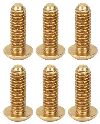 Risegun Viti a testa semicircolare, 50 viti a esagono incassato, M4 x 12 mm, testa semicircolare, elementi di fissaggio in rame puro, accessori hardware a testa piatta svasata