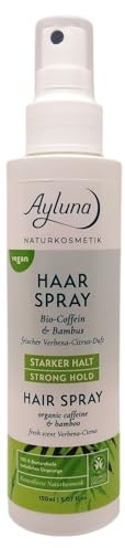 Ayluna Naturkosmetik, Haarspray Bio-Coffein & Bambus, starker Halt, 150ml, vegan & bio