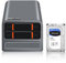 MNBOXCONET Mini PC Sever NAS Quad-Core N100 2 Bahias,Ordenador Micro PC 3 en 1 DDR5 32GB RAM 1TB NVMe SSD 8TB 3.5 HDD, SJR1 Dual 2.5GbE i226V LAN Soft Router, SPK/Mic, Hot Swapping HTPC