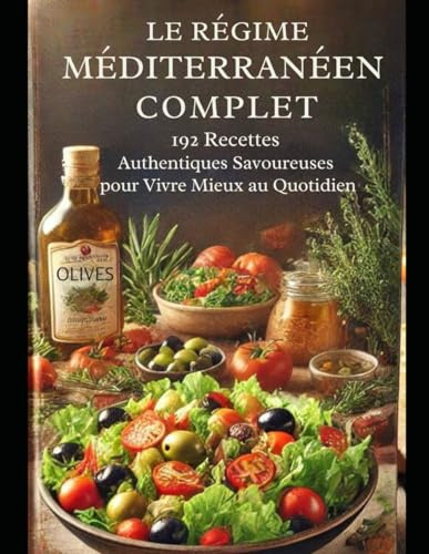 Le Régime Méditerranéen Complet : 192 Recettes Authentiques et Savoureuses pour Vivre Mieux au Quotidien