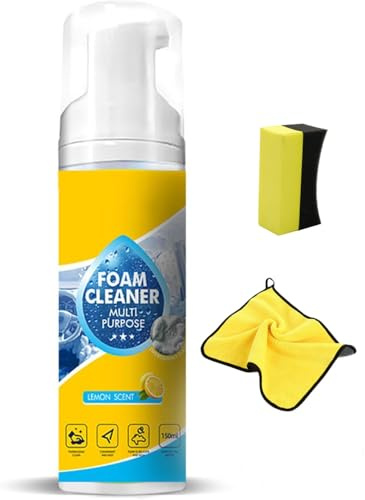 GoBrush Qifor Limpiador Espuma Multienzimático 4 en 1, 150ml, Desengrasante Potente en Espuma para Horno, Estufa y Campana (1, A)