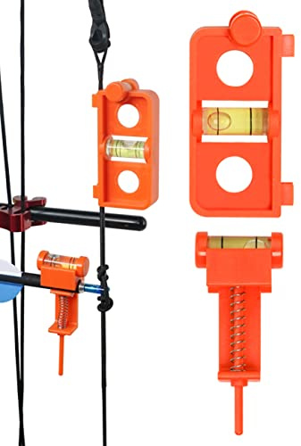 THREE ARCHERS Archery Bow Tuning and Mounting String Level Combo Kit for Compound Bows (Orange)