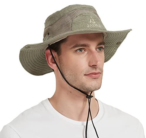 Sombrero Hombre El Sol Pescador Safari Protección UV ala Ancha Trekking