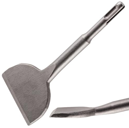 Rennie Tools SDS Plus - Cincel SDS Plus de 165 mm x 75 mm de ancho para azulejos, broca SDS de 75 mm de ancho para cerámica, azulejos, mampostería y hormigón. Para taladros SDS y SDS Plus