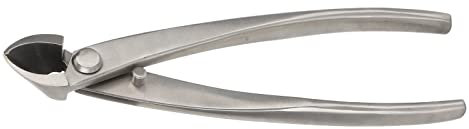 Qcwwy Werkzeuge für Topfpflanzen, Stahl-Bonsai-Schere, Konkaver Schneider mit Ergonomischem Griff für die Bonsai-Modellierung, Blumen-Blumenarrangement, Bonsai-Schere aus Edelstahl