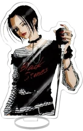 Jiumaocleu Figurine d'anime en acrylique debout Komatsu Nana Osaki Nana modèle 3D double face support transparent de 16 cm/6,29 pouces décoration de bureau collectionnable