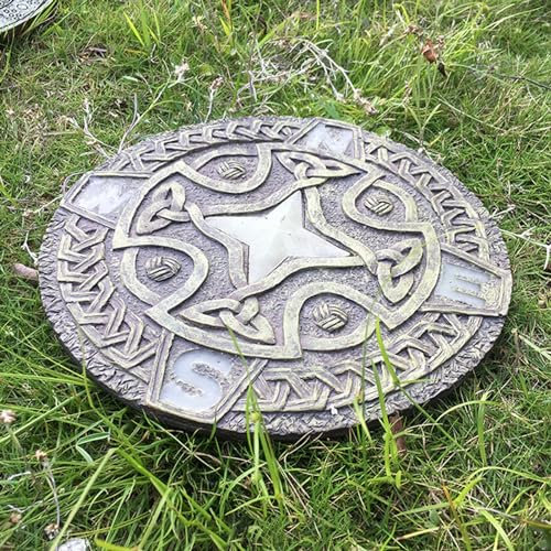 SBJKLYRN Pietra calpestabile da Giardino， Pietre Decorative for gradini da Giardino in Stile retrò, for Esterni, for vialetti e Cortili, Resistenti alle intemperie(Style1)