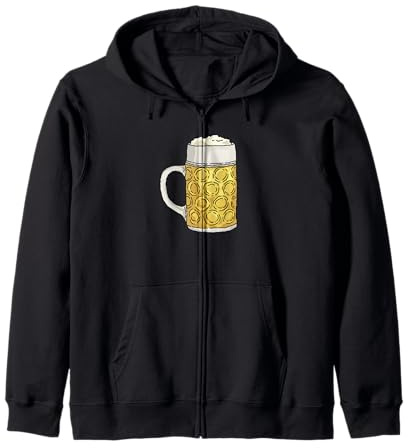 Verre de bière mousseuse – Oktoberfest – Bière – Fête – Amusant Sweat à Capuche