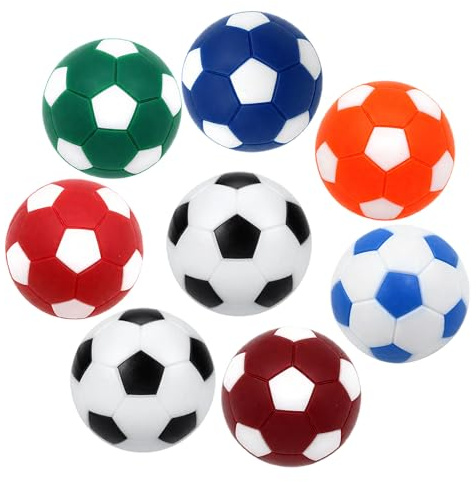 CXNXFD 8 stycken bordsskicker-bollar, bordsfotboll, kickerbollar, kickerboll 32 mm för bordsfotboll och bordsparock, minibordsparcker-bollar fotbollsspel för vuxna och barn