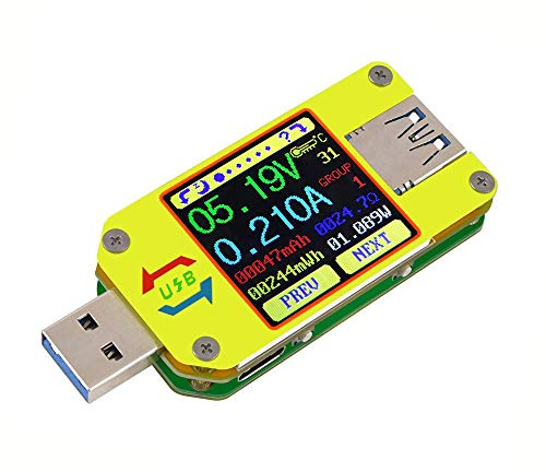 DollaTek UM34C Medidor de Voltaje USB Corriente de Voltaje Bluetooth Batería Cargador de energía Voltímetro Amperímetro Multímetro Probador