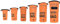 DonDon Dry Bag wasserdichte Tasche 2l, 5l, 10l, 15l, 20l, 30l Pack-Sack Beutel mit Schultergurt - orange 2 Liter