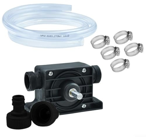 YUANGANG Pompe de forage haute performance 900 Lh 3400 tr/min 2 m Tuyau en plastique Accessoires pour usage domestique et atelier