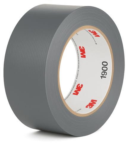 Dpm tapes - 1900 Duct Tape - Nastro Americano Telato Extra Forte per Riparazioni, Fissaggio, Imballaggio, Sigillatura, Emergenze, Tutti gli utilizzi - Per interni ed esterni - 50 mm x 50 m (Grigio)