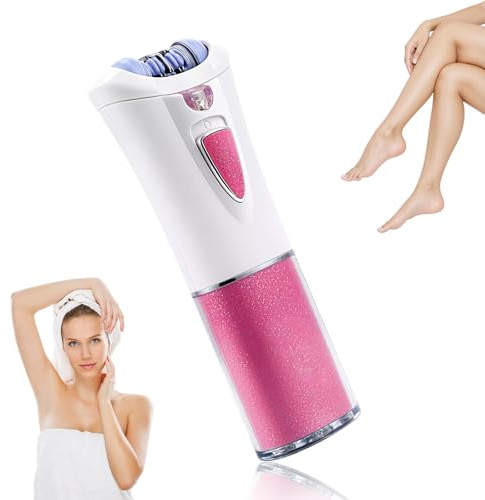 Facial Epilator for Women, Smooth Mini Lady Face Shaver with LED Light, Facial Hair Removal Device for Arm Leg Bikini Underarm