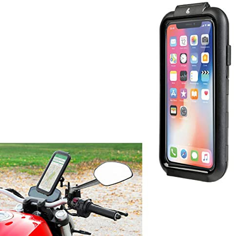 PORTA SMARTPHONE PORTA TELEFONO LAMPA 90435 IPHONE X XS + ATTACCO ASTA SPECCHIETTO TELAIETTI TRAVERSINI 90438 PIAGGIO MOTO