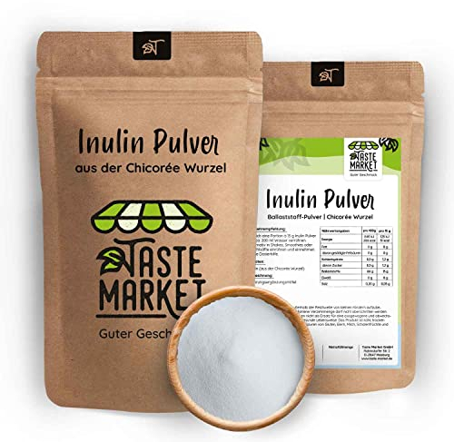 Inulin Pulver 5 kg | aus der Chicorée Wurzel | hoher Ballaststoffgehalt | vegan
