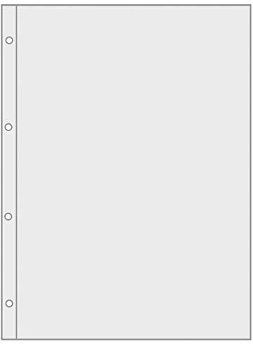 VELOFLEX 4346001 - Prospekthülle Overheadhülle DIN A4, hart-PVC, dokumentenecht, Weichmacherfrei, 100 Stück