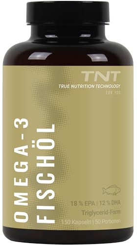 Omega 3 (150 Kapseln) • 3000mg Fischöl mit EPA & DHA pro Tagesdosis • in Triglycerid-Form • Hochdosiert und laborgeprüft