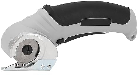 Schere, 240 U/min, Kabellose Elektrische Schere, 2000 MAh, Wiederaufladbarer Hand-Stoffschneider, Bekleidungsleder, Schneiderschere für, Kontrollen (GREY)