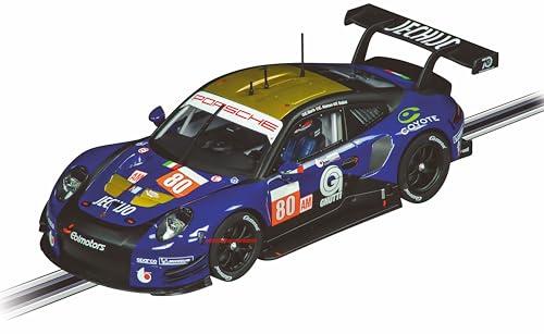 Carrera DIGITAL 124 20023971 Porsche 911 RSR ”Ebimotors, No.80” Slotbil, Ready to Race, perfekt för barn och vuxna, skalenlig 1:24-kopia med Porsche-originallicens