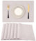 Homaxy Tischsets Abwaschbar 6er Set, Platzsets Abwischbar Leinen Hitzebeständig Platzdeckchen rutschfest Doppelseitigen Tischuntersetzer Tischsets Stoff, Beige