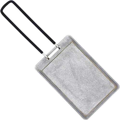 Padella quadrata per bistecca per grigliare, padella piatta antiaderente, padella multiuso per barbecue, piastra quadrata portatile, bistecca per grigliare per viaggi, all'aperto