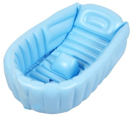 Bañera pequeña plegable, bañera inflable,Silla de baño inflable de PVC, bañera independiente, práctica para espacios pequeños y viajes, ahorra espacio