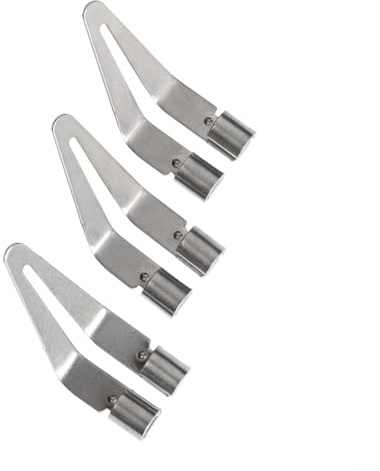 Entgoinggo Lot de 3/5 têtes lisses pour outil de soudure en plastique, kit d'accessoires de soudure pour soudure et réparation de soudure en plastique (3 pièces)