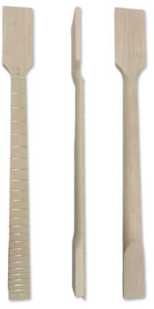 WUQIMUSC Unfinished Maple Wood Baritone Guitar Neck for DIY 30 Inch 24 Frets Paddle Head