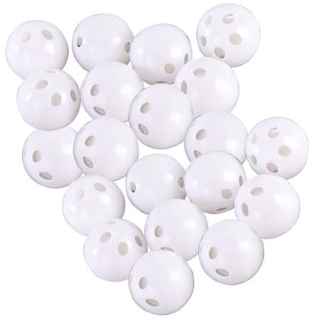 XMTStartrading 10PCS Lightweight Rattle Balls Squeaker Portable Small White Rattle Inserts Rattles Plush Rings Noise Maker Insert for Pet Replacement