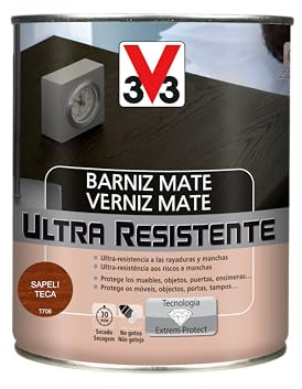 V33 BARNIZ INTERIOR ULTRA RESISTENTE MATE SAPELI 0,75L