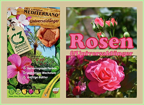 Mediterrano Rosendünger – Premium-Nährstoffe für kräftige, farbintensive Blüten & gesunde Rosen! 10 Kg