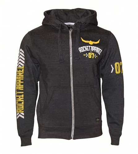 ROCK-IT Apparel Chaqueta con Capucha Hombre - Calidad Pesada (Heavy Weight 380g), Sudadera Premium de Algodón, Interior Forrado, Tallas S-5XL