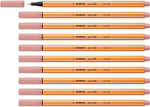 STABILO - Fineliner - point 88-10er Pack - rouge