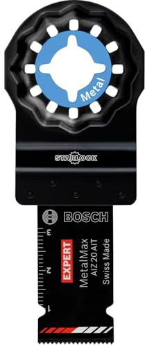 Bosch Professional 5x Hojas de multiherramienta Expert MetalMax AIZ 20 AIT (para Acero, Acero inoxidable, Anchura 20 mm, accesorios Multiherramienta)