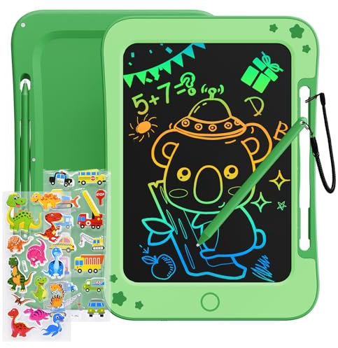 TEKFUN LCD Schreibtafel Kinder Spielzeug ab 3 4 5 6 7 Jahre alt Junge Mädchen, 8,5 Zoll Zaubertafel Kinder Maltafel für Geburtstag Weihnachten Geschenk 3+ Jahre alte Jungen Mädchen (Grün)