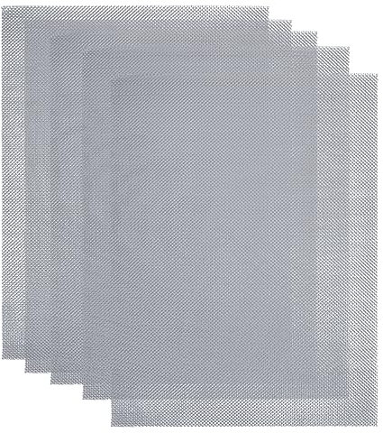 Anseom Maille Métallique en Acier, Maille Grillage Inoxydable 20 Mailles 300 x 210 mm Grillage Anti Rongeur Rigide et Fin pour Maison, Cuisine et Jardin