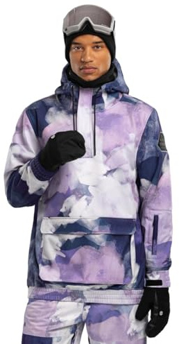 SIROKO - Snowboardjacke mit Kängurutasche W3 Cloudmont - S - Mehrfarbig