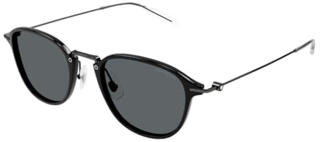 Montblanc Herren Mb0155s Sunglass Man Injection Sonnenbrille, bunt