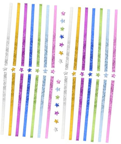 OSALADI 140stücke Origami-stern-papierstreifen Dekorative Farbige Papierstreifen Für Diy-projekte Feiertagsdekorationen Und Geschenke