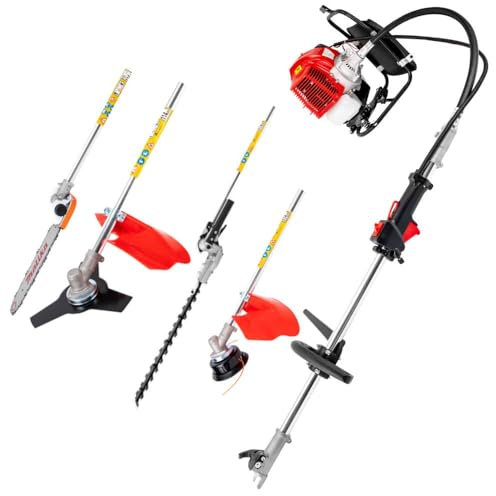 Desbrozadora de gasolina 4 en 1 – Potencia: 1,7 kW – 2 tiempos – Longitud de corte: 40 cm – 8500 rpm – Capacidad del depósito: 1 l – Para agricultura y lucha contra incendios forestales