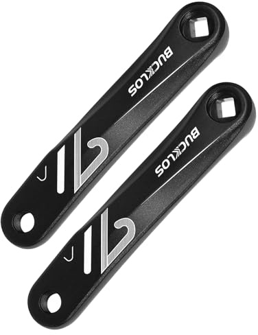 AEYINO Ebike Mountain Bike Square/Diamond Crank Arm -152MM/170MM MTB Aluminum Bicycle CrankSet for Electric Bike/Road Bike/Exercise Bike/Fat Bike/Commuter Bike