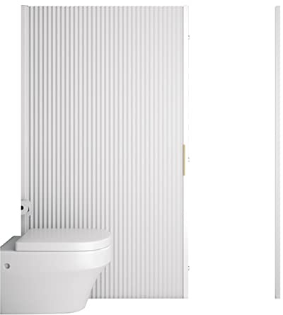 Parete divisoria Magnetica Invisibile per Vasca da Bagno, antimuffa, divisorio per Doccia, Non Perforato, Pieghevole (Bianco L170xA180cm)